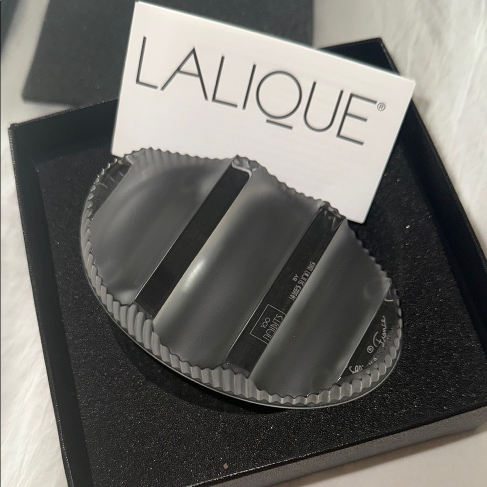 Lalique Black Crystal Paperweight